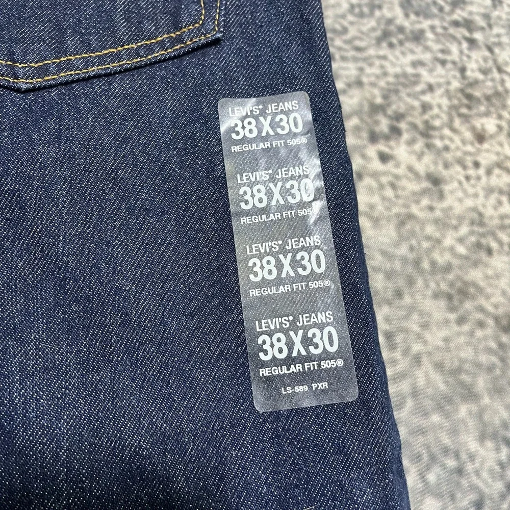 NEW Vintage‎ Levi's 505 Regular Fit Jeans Mens 38x30 Blue Denim Y2K 2000s
